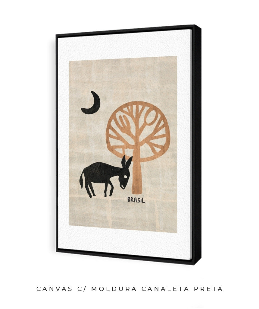 Quadro Decorativo Burro