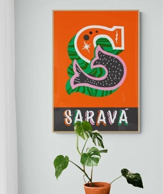 Quadro Decorativo Saravá Sereia