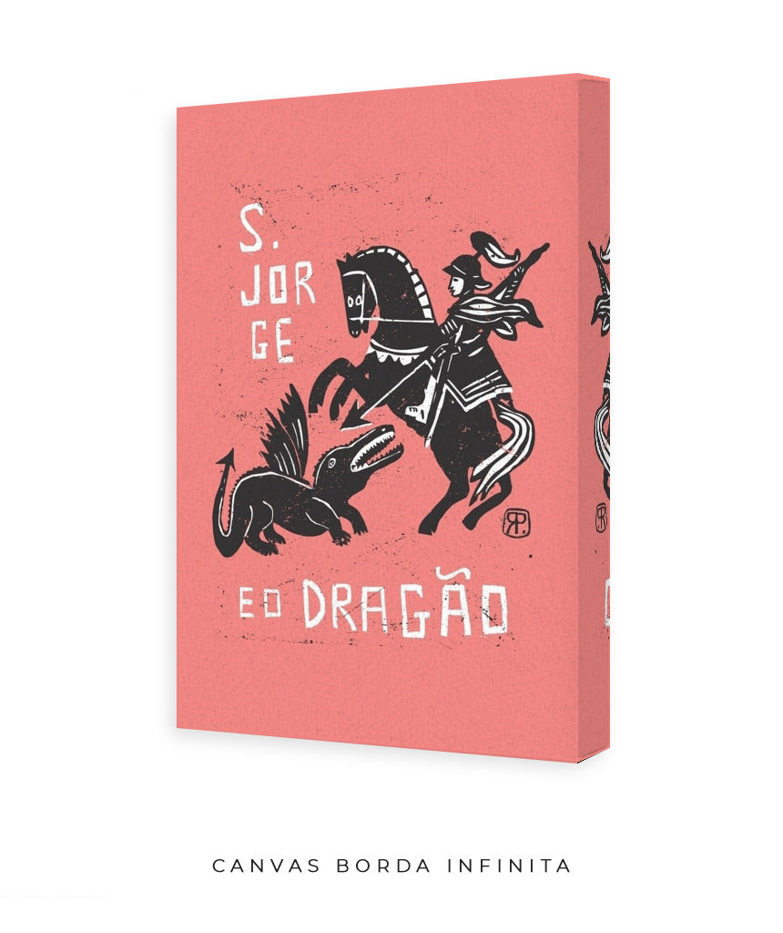 Quadro Decorativo São Jorge e o Dragão