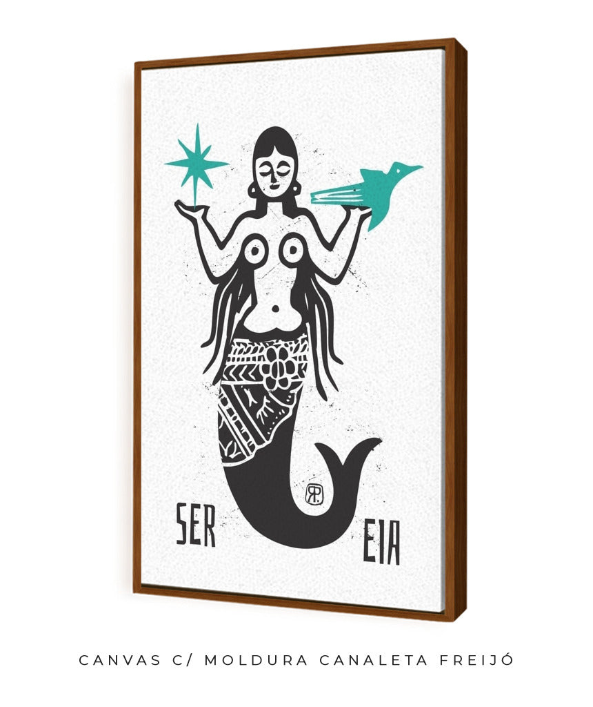 Quadro Decorativo Sereia