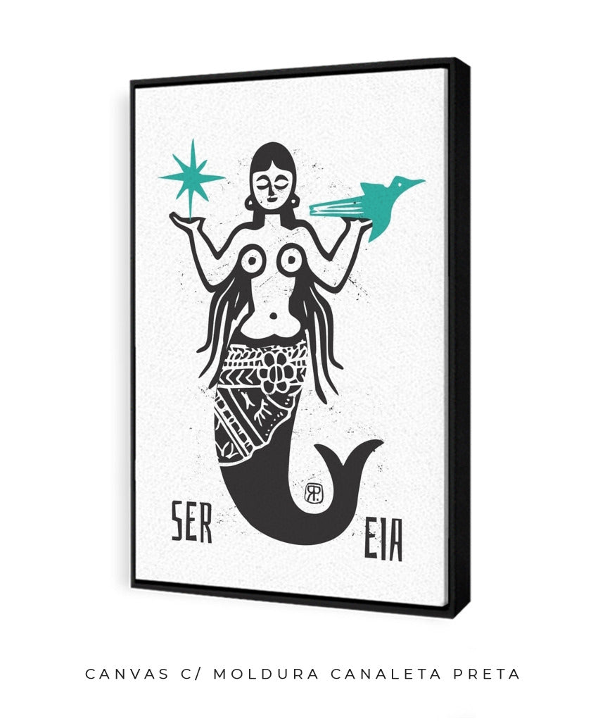 Quadro Decorativo Sereia