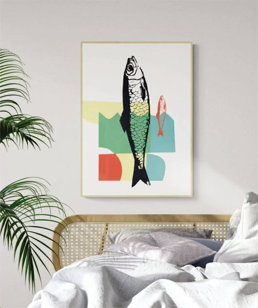 Quadro Decorativo Peixe Cor