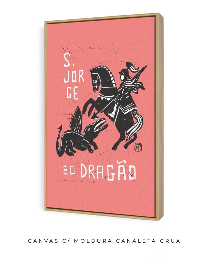 Quadro Decorativo São Jorge e o Dragão