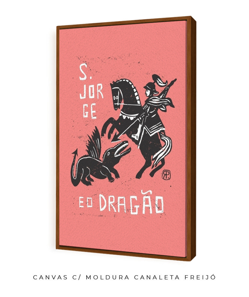 Quadro Decorativo São Jorge e o Dragão