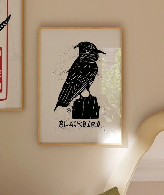 Quadro Decorativo Black Bird