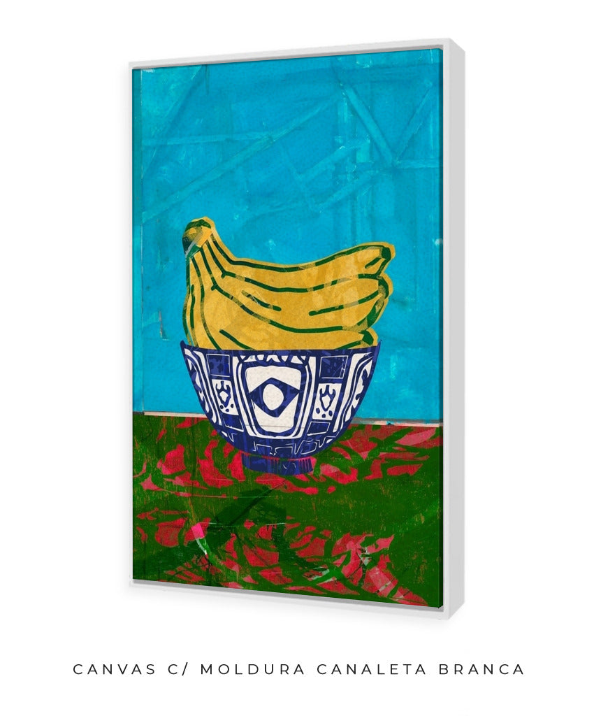 Quadro Decorativo Banana na Cerâmica