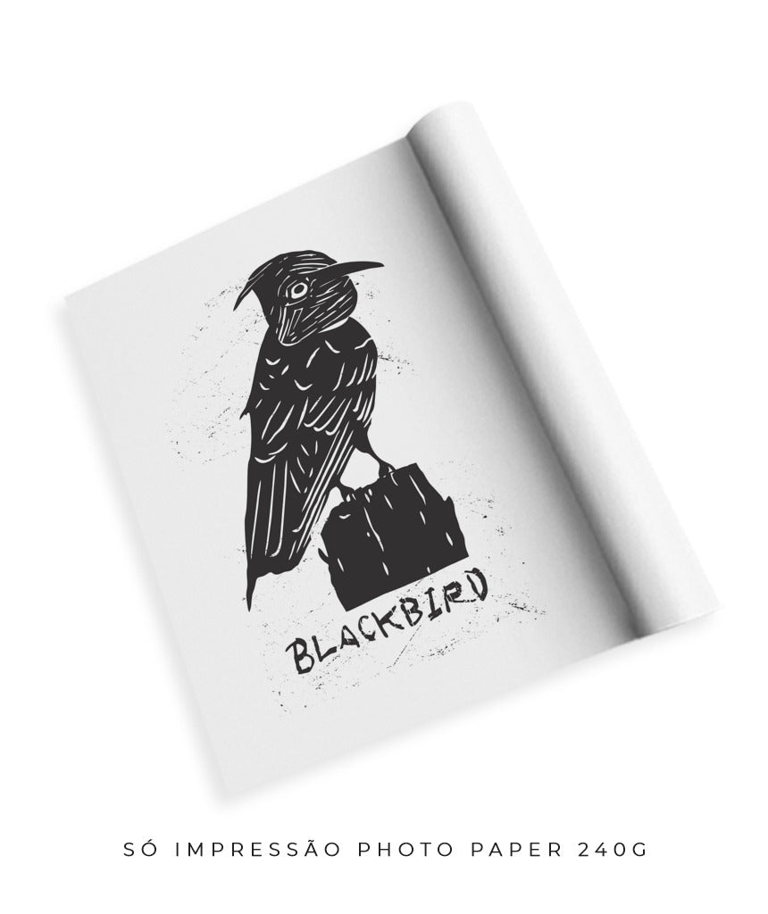 Quadro Decorativo Black Bird