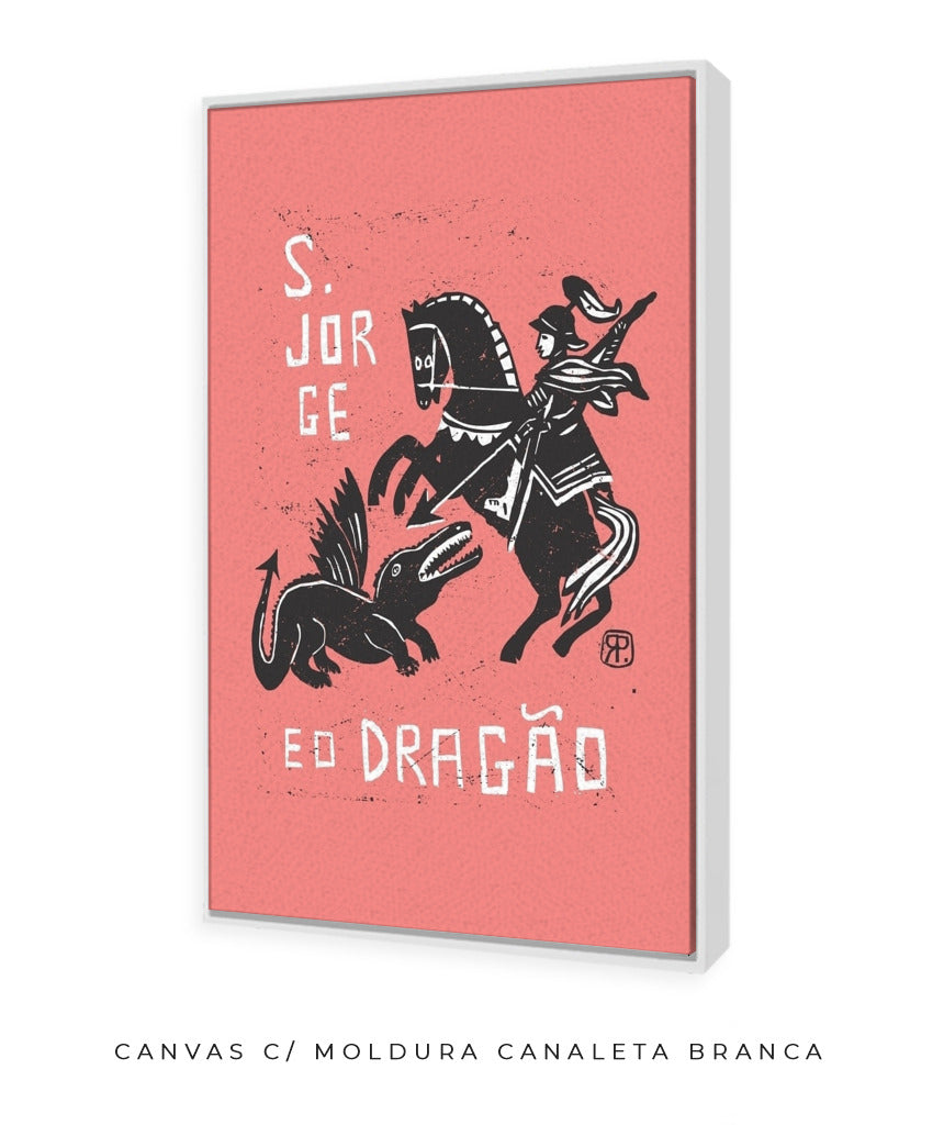 Quadro Decorativo São Jorge e o Dragão