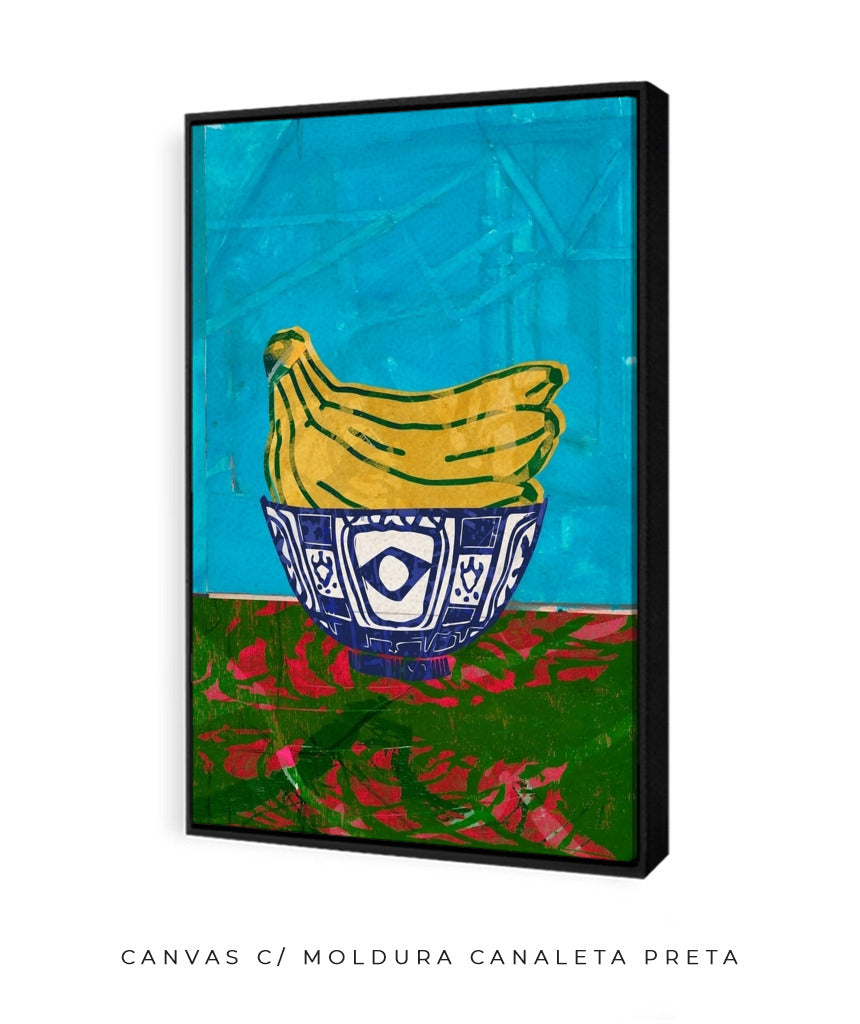 Quadro Decorativo Banana na Cerâmica