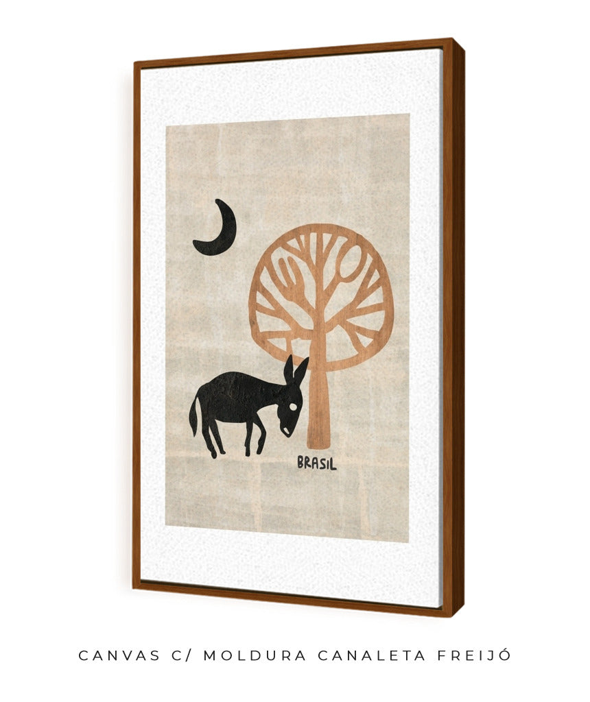 Quadro Decorativo Burro