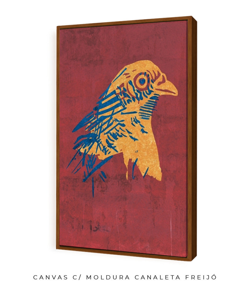 Quadro Decorativo Cabeça de Pássaro